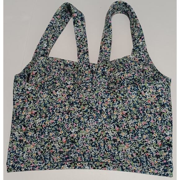 Sage Collective Set Sport Bra And Biker Short Floral Blue Static Ditsy XSmall‎ - Picture 6 of 13